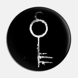 The Infernal Key (white) Pin