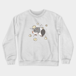 Pop-corning Guinea pig Crewneck Sweatshirt