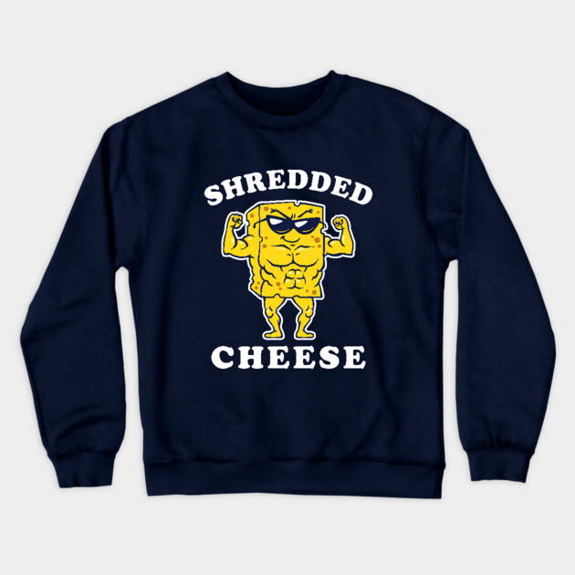 Shredded Cheese Crewneck Sweatshirt by dumbshirts