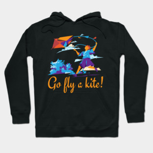 Go fly a kite! Kite Flying Design Hoodie