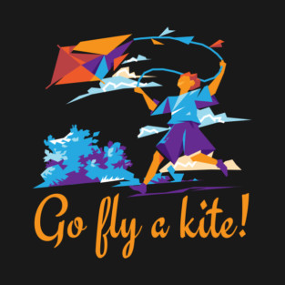Go fly a kite! Kite Flying Design T-Shirt