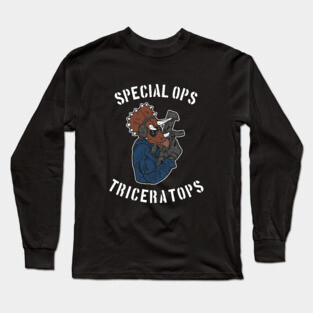 Special Ops Triceratops Long Sleeve T-Shirt