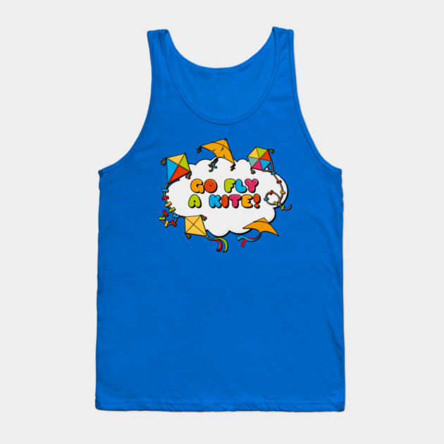 Go fly a kite! Kite Flying Colorful Design Tank Top by creative