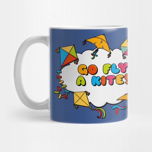 Go fly a kite! Kite Flying Colorful Design by creative