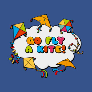 Go fly a kite! Kite Flying Colorful Design T-Shirt