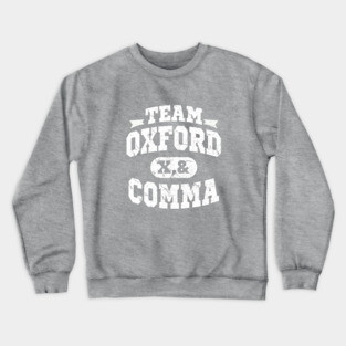 Team Oxford Comma Crewneck Sweatshirt