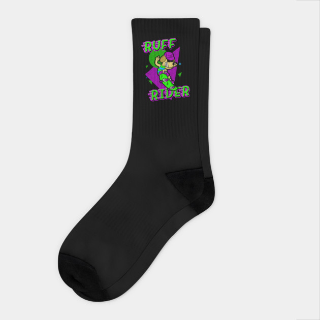 Ruff Rider Socks by dumbshirts