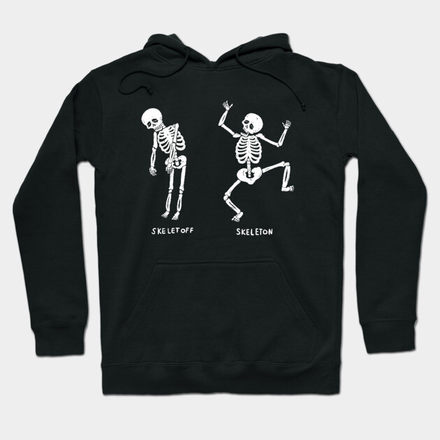 Skeletoff Skeleton Hoodie by dumbshirts