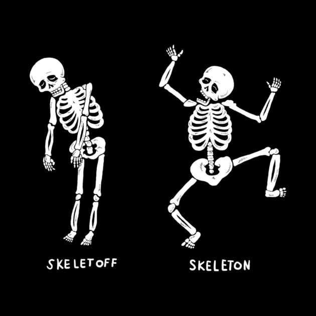 Skeletoff Skeleton by dumbshirts