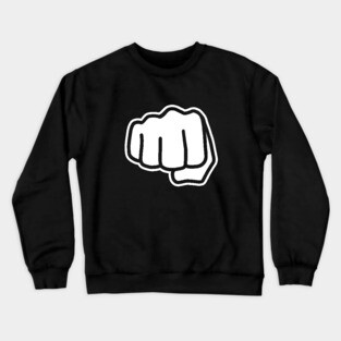 Bro Fist Emoji BroFist Fist Bump Knuckles Crewneck Sweatshirt