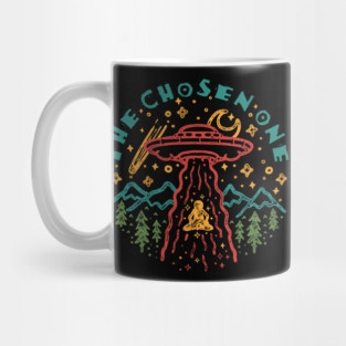 The Chosen One Vintage Alien Abduction Mug