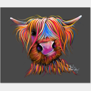 HiGHLaND CoW PRiNT SCoTTiSH ' BRuCe ' BY SHiRLeY MacARTHuR Posters and Art