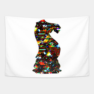 Chess Piece - The Knight 3 Tapestry