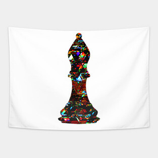 Chess Piece - The Bishop 3 Tapestry
