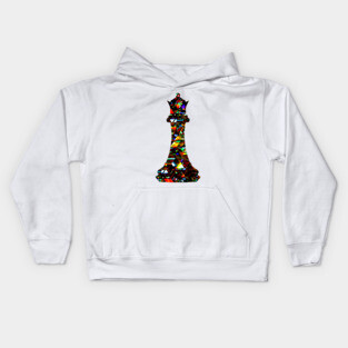 Chess Piece - The Queen 3 Kids Hoodie