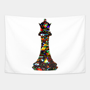 Chess Piece - The Queen 3 Tapestry