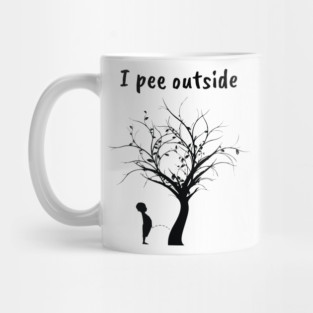 I pee outside Mug