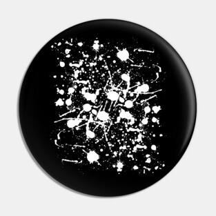 Adult Fun Clean Up Rag Pattern White Splatter Pin