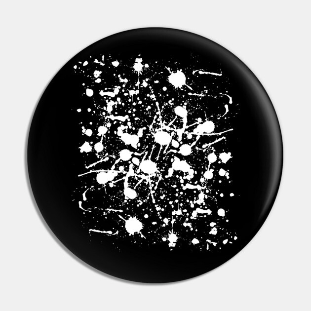 Adult Fun Clean Up Rag Pattern White Splatter Pin by belownormal