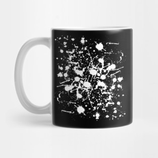 Adult Fun Clean Up Rag Pattern White Splatter Mug