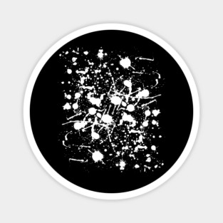 Adult Fun Clean Up Rag Pattern White Splatter Magnet