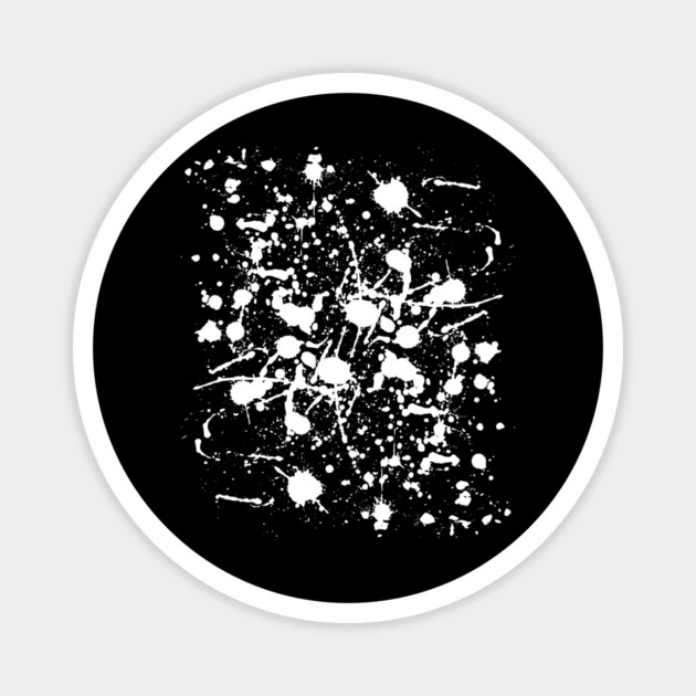 Adult Fun Clean Up Rag Pattern White Splatter Magnet by belownormal