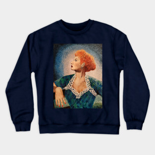 Lucille Ball Painting Crewneck Sweatshirt
