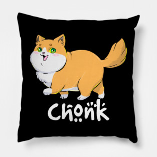 Chonk Cat Funny Fat Cats Meme Big Cat Chart Pillow