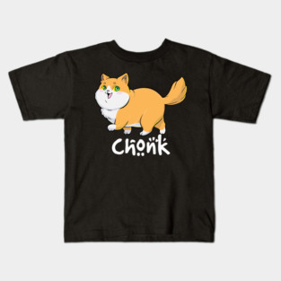 Chonk Cat Funny Fat Cats Meme Big Cat Chart Kids T-Shirt