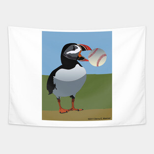 Puffin Pitcher Tapestry