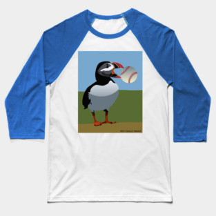 Puffin Pitcher Baseball T-Shirt