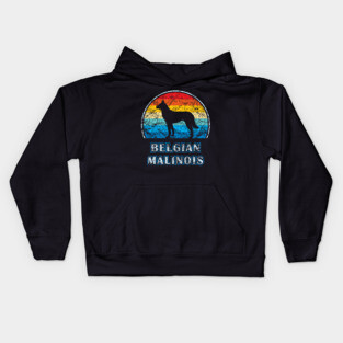 Belgian Malinois Vintage Design Dog Kids Hoodie