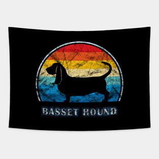 Basset Hound Vintage Design Dog Tapestry
