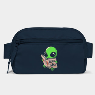 Believe in Yourself Funny Book Alien Bag