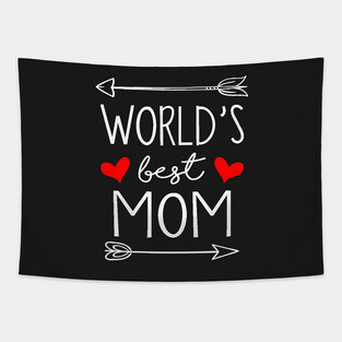 World's Best Mom - Mother's Day Gift Tapestry
