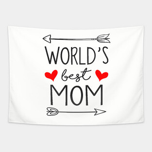 World's Best Mom - Mother's Day Gift Tapestry