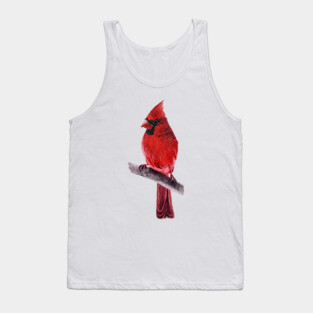 Cardinal - bird painting Tank Top