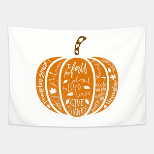 Fall Pumpkin Tapestry