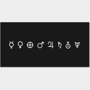 Planets Symbols Posters and Art