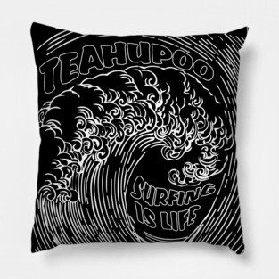 Teahupoo Tahiti Surfing French Polynesia Pillow