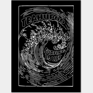 Teahupoo Tahiti Surfing French Polynesia Posters and Art