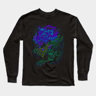 Trippy Wolf Long Sleeve T-Shirt