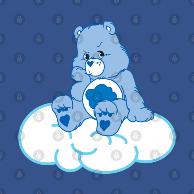 Grumpy Bear pouting on cloud Grumpy Bear Phone Case TeePublic