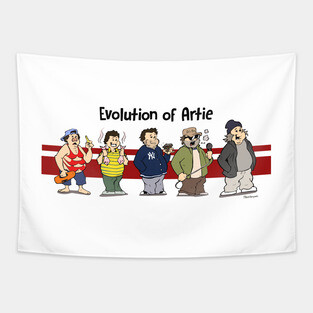 Evolution of Artie Lange Tapestry