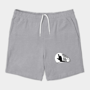 Rabbit shadow hand crossed fingers hand sign liar Shorts