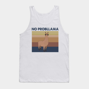 Llama No Probllama Vintage Tank Top