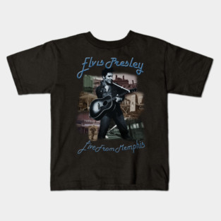 Live from memphis elvis presley gift for fans Kids T-Shirt