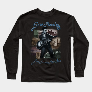 Live from memphis elvis presley gift for fans Long Sleeve T-Shirt