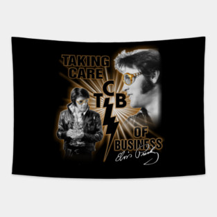 taking care tcb gift for fans elvis presley Tapestry