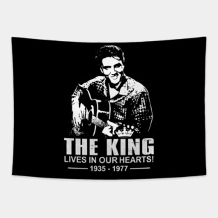 The king rock and roll elvis gift presley Tapestry